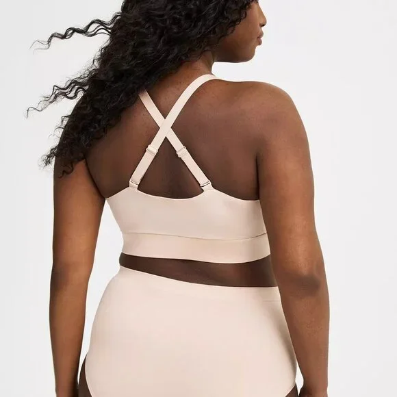 Lot of 3 Torrid Seamless Smooth Mid-Rise Brief Panty Rose Dust Size 6X - Picture 3 of 7